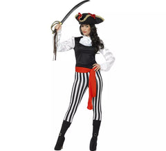 Striped Pirate Costume for women