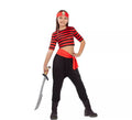 Disfraz de Pirata a Rayas para niña