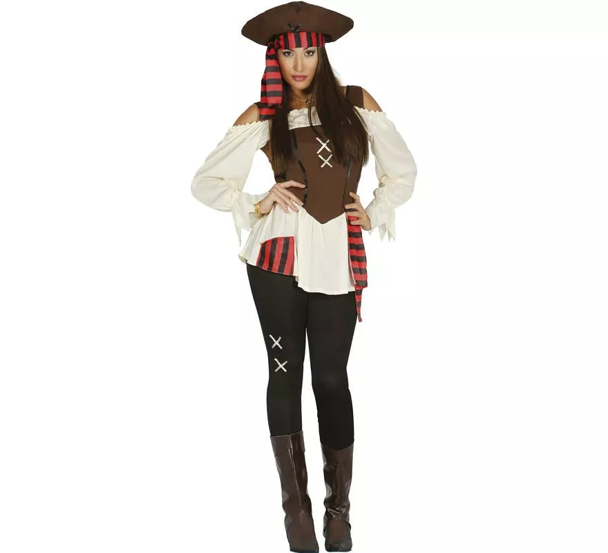 Disfraz de Pirata adulta para chicas