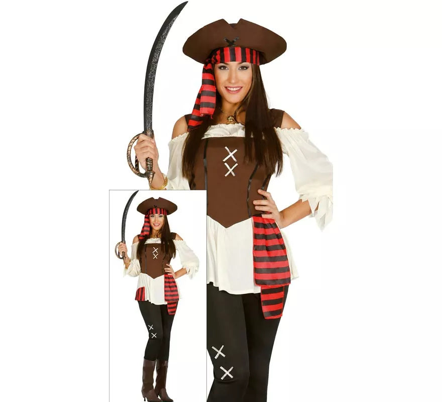 Disfraz de Pirata adulta para chicas