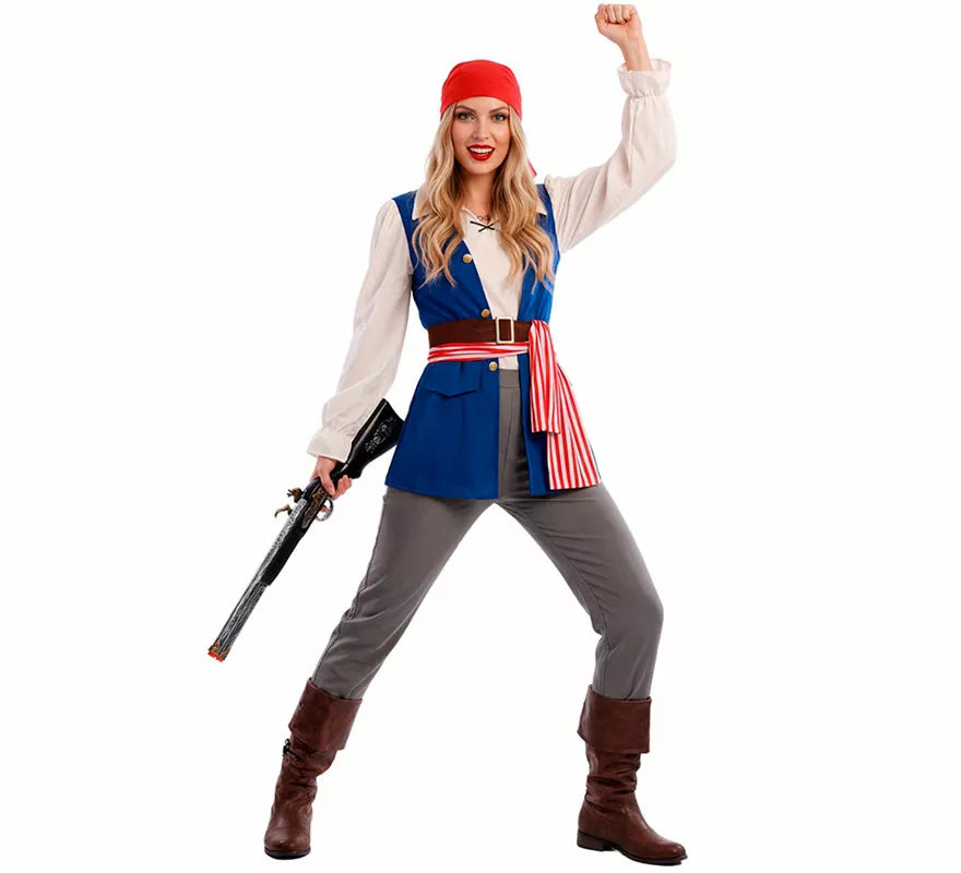 Translation missing: en.Disfraz de Pirata Bucanera Jackeline para mujer