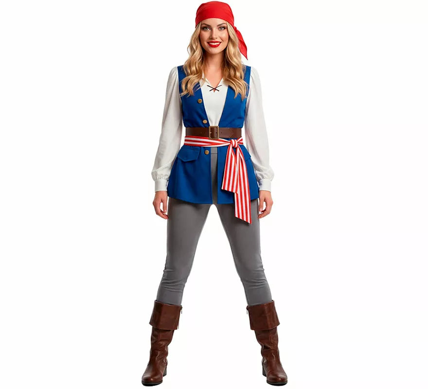 Translation missing: en.Disfraz de Pirata Bucanera Jackeline para mujer
