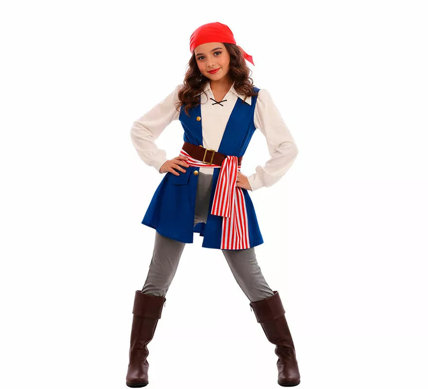 Translation missing: en.Disfraz de Pirata Bucanera Jackeline para niña