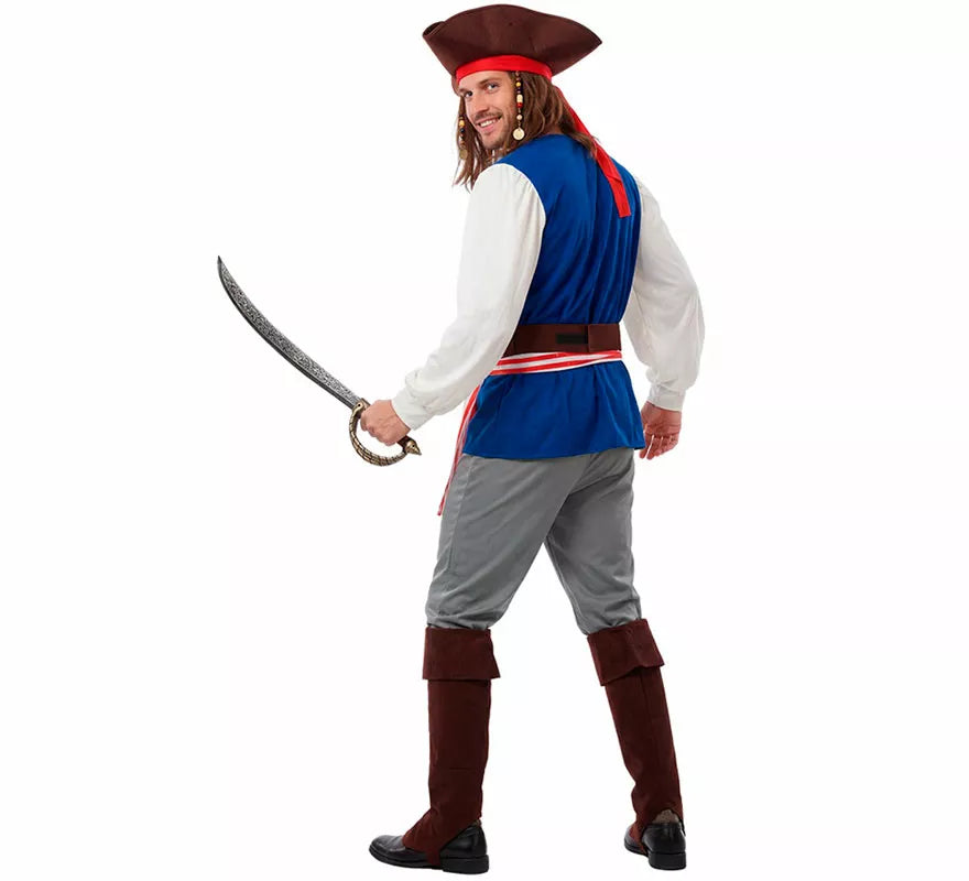 Translation missing: en.Disfraz de Pirata Bucanero Jack para hombre