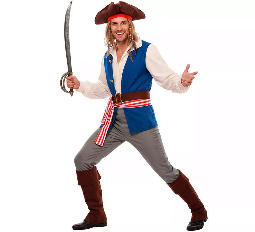 Disfraz de Pirata Bucanero Jack para hombre