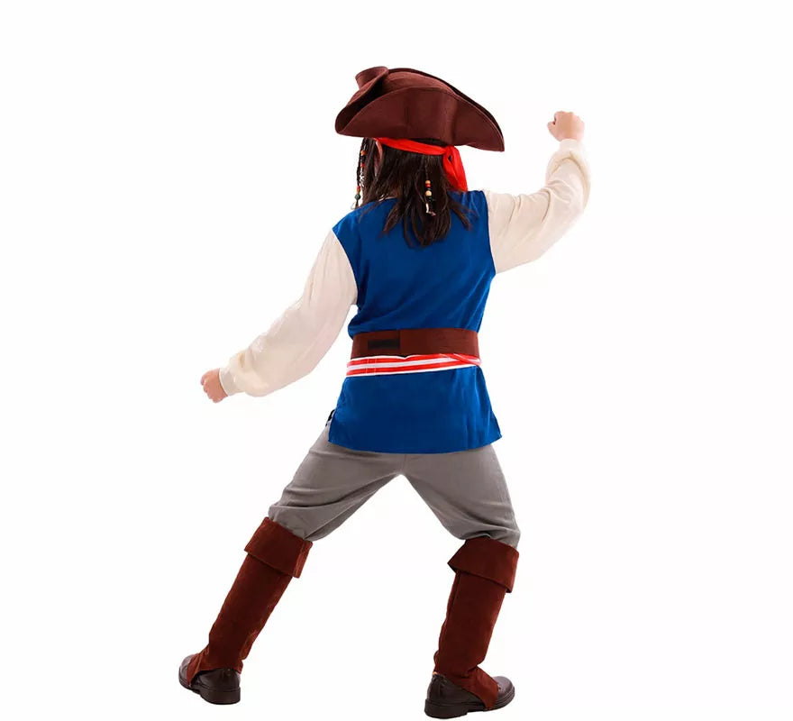 Disfraz de Pirata Bucanero Jack para niño