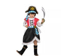 Disfraz de Pirata Calavera con gorro para niña