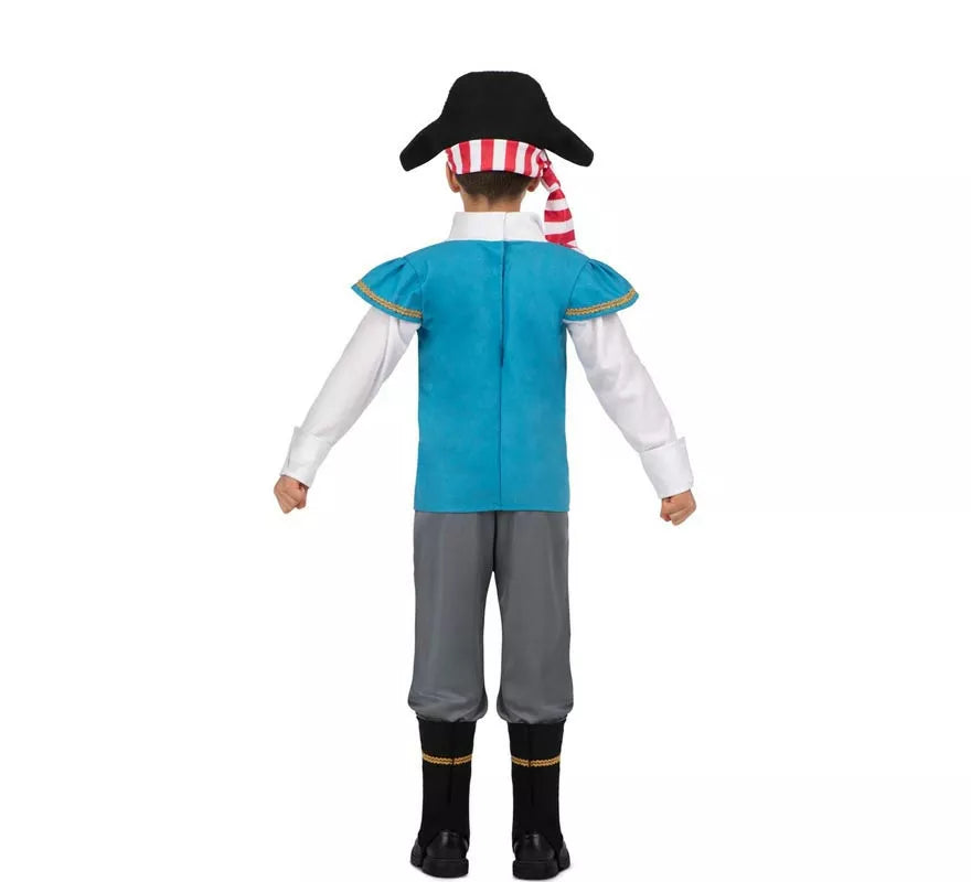 Disfraz de Pirata Calavera con gorro para niño