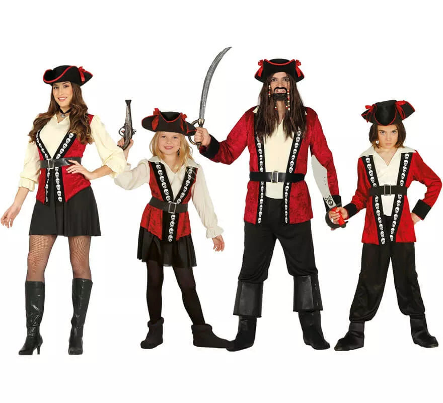 Translation missing: en.Disfraz de Pirata Calavera para niña