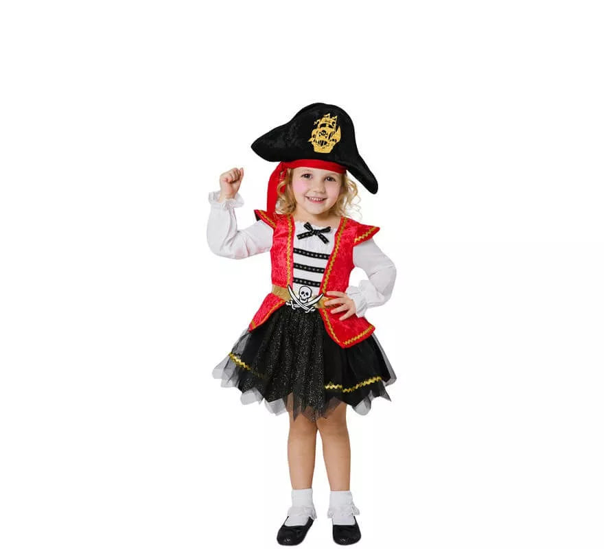 Disfraz de Pirata Caribeña para niña y bebé