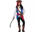 Disfraz de Pirata Caribeño con sombrero para hombre