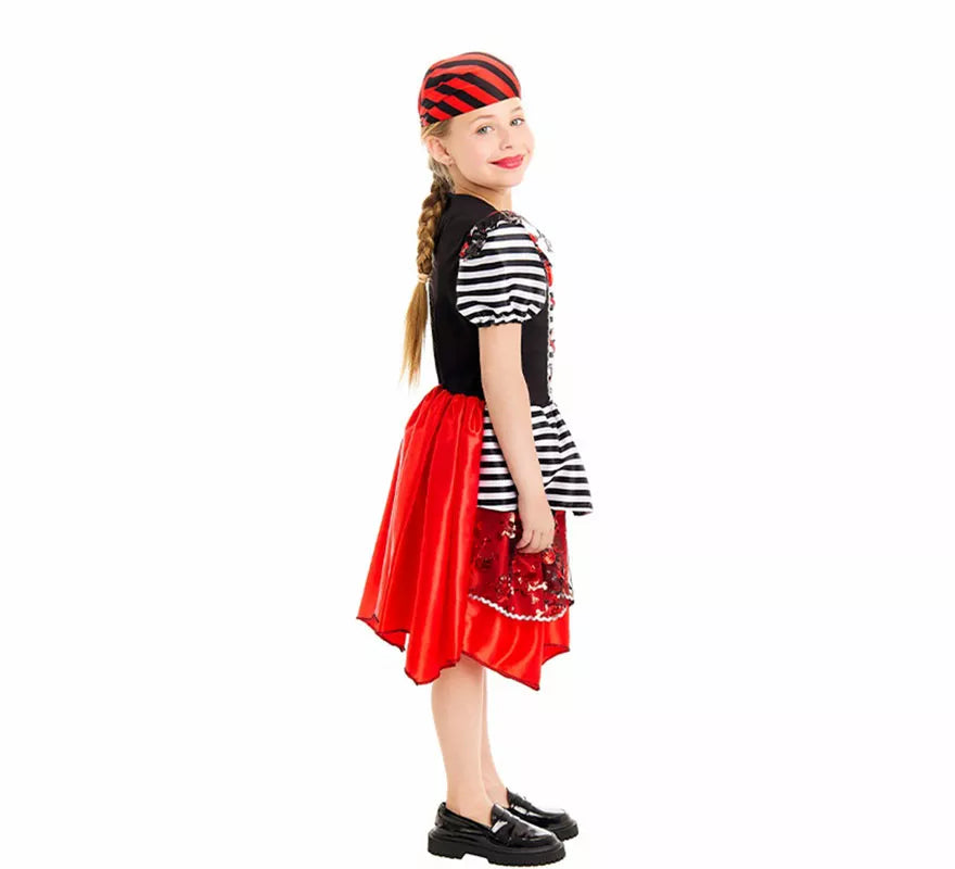 Disfraz de Pirata Chic para niña