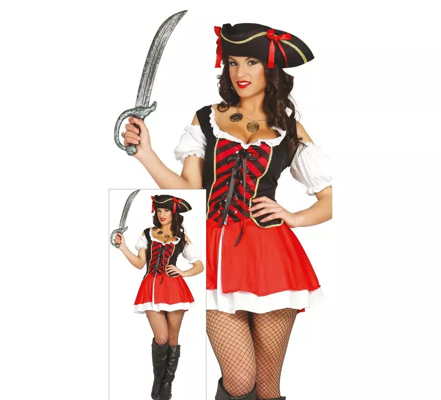Disfraz de Pirata Corsaria para mujer