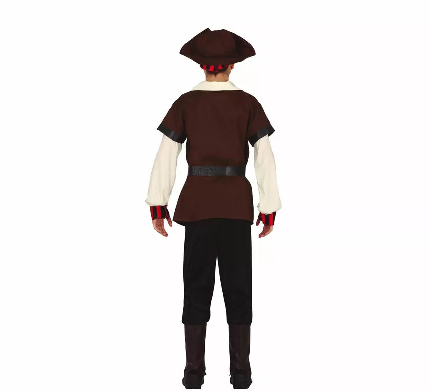 Translation missing: en.Disfraz de Pirata Corsario Siete Mares para adolescente