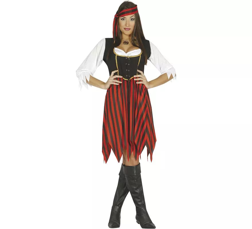 Disfraz de Pirata Corsé de mujer