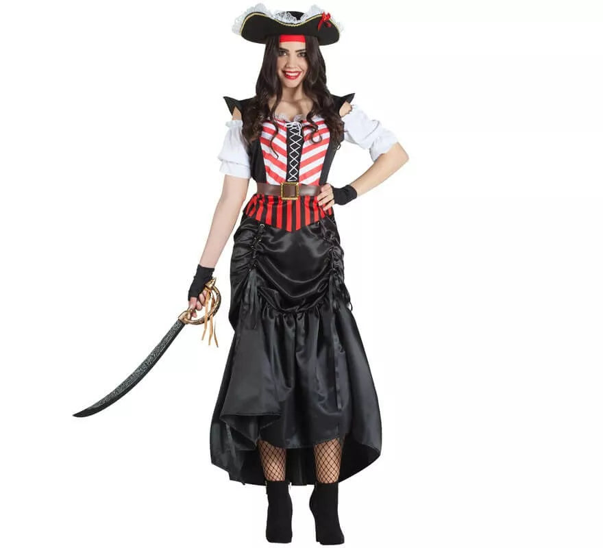 Disfraz de Pirata Deluxe para mujer