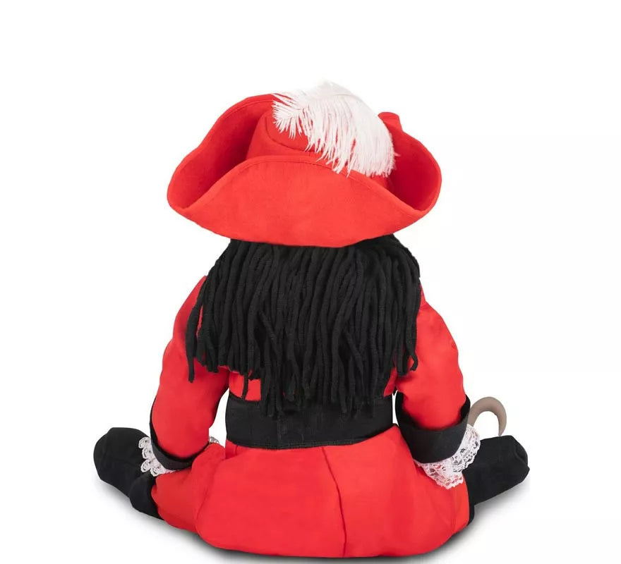 Translation missing: en.Disfraz de Pirata Garfio rojo con sombrero y peluca para bebé y niña