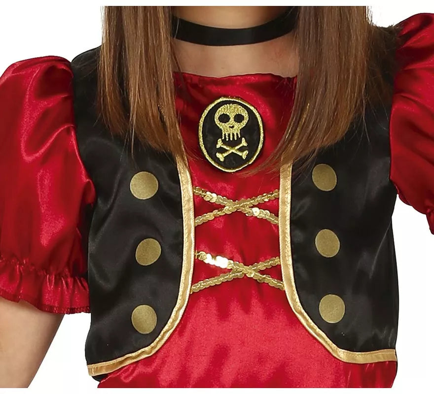 Disfraz de Pirata Granate para niña