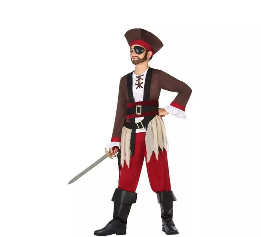 Translation missing: en.Disfraz de Pirata Granate para niño