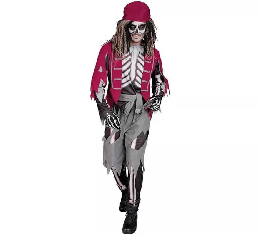 Translation missing: en.Disfraz de Pirata Grumete Esqueleto para hombre