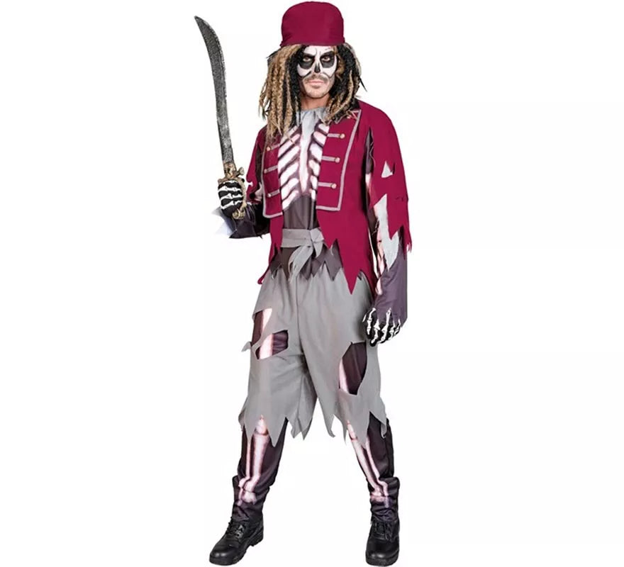 Disfraz de Pirata Grumete Esqueleto para hombre