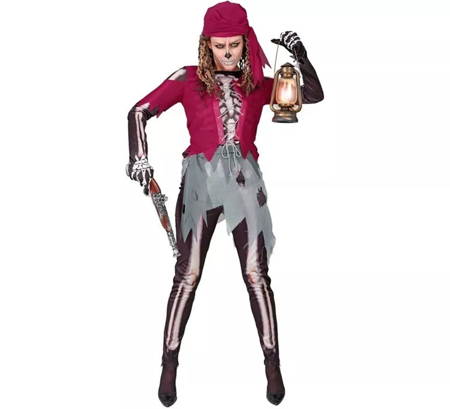 Translation missing: en.Disfraz de Pirata Grumete Esqueleto para mujer