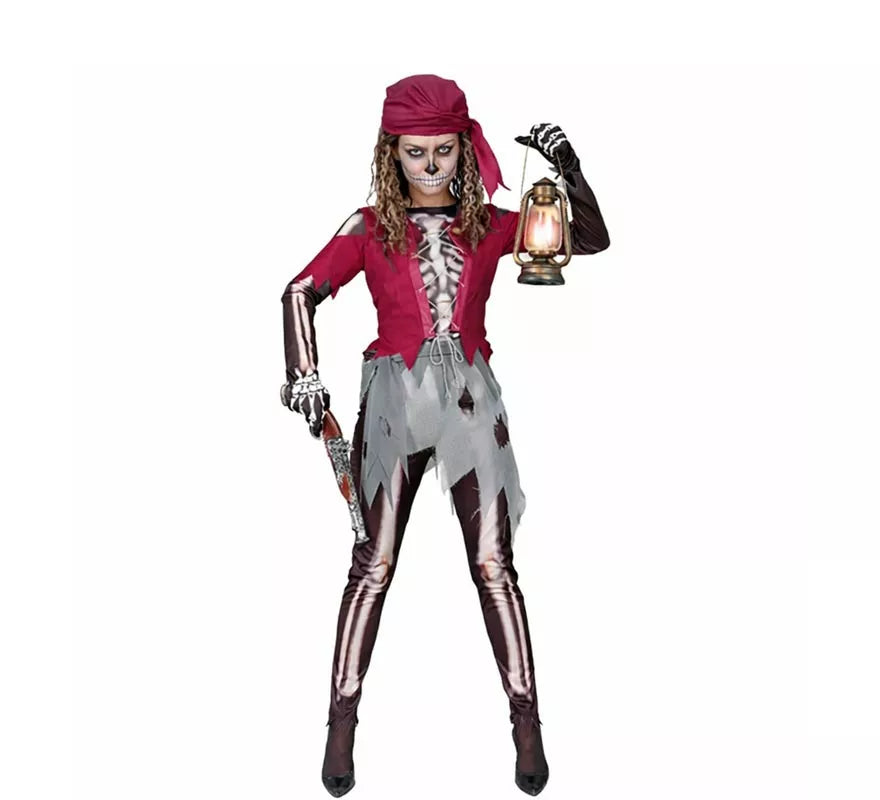 Translation missing: en.Disfraz de Pirata Grumete Esqueleto para mujer