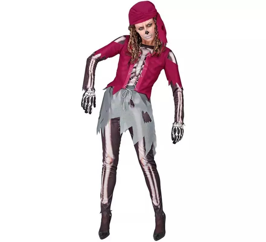Translation missing: en.Disfraz de Pirata Grumete Esqueleto para mujer