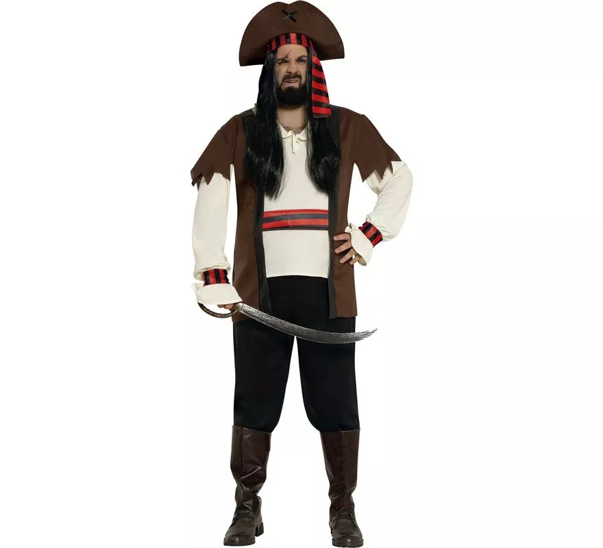 Translation missing: en.Disfraz de Pirata Guapo Caribe para hombre