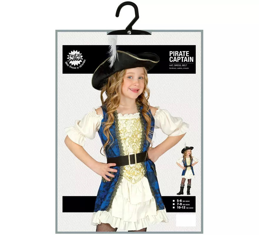 Disfraz de Pirata Lujo para niña