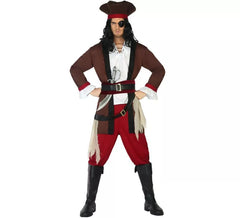 Brown Pirate Costume for Men