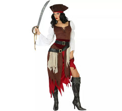 Brown Pirate Costume for Women