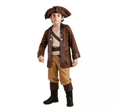 Brown Pirate Costume for Boys