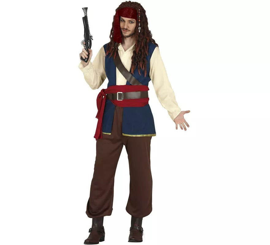 Translation missing: en.Disfraz de Pirata Navegante Rebelde para hombre
