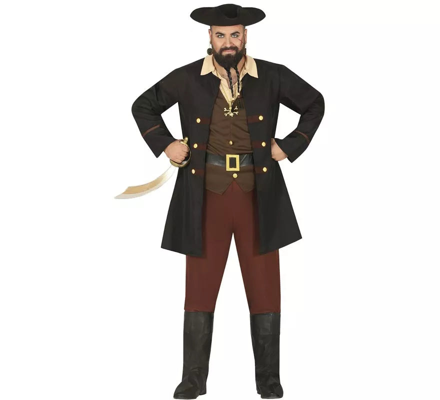 Translation missing: en.Disfraz de Pirata negro para Hombre