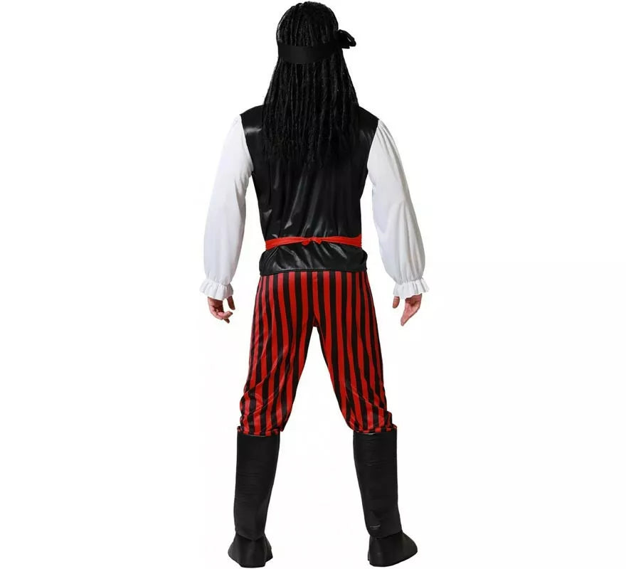 Disfraz de Pirata Rayas para hombre