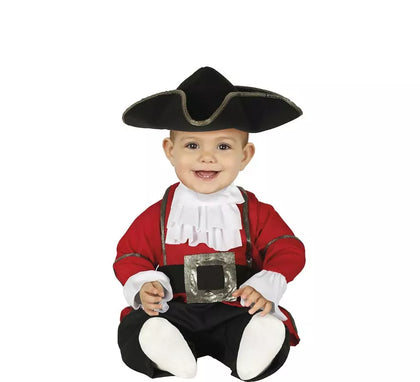 Disfraz de Pirata Rojo para bebé