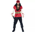 Disfraz de Pirata Rojo para hombre