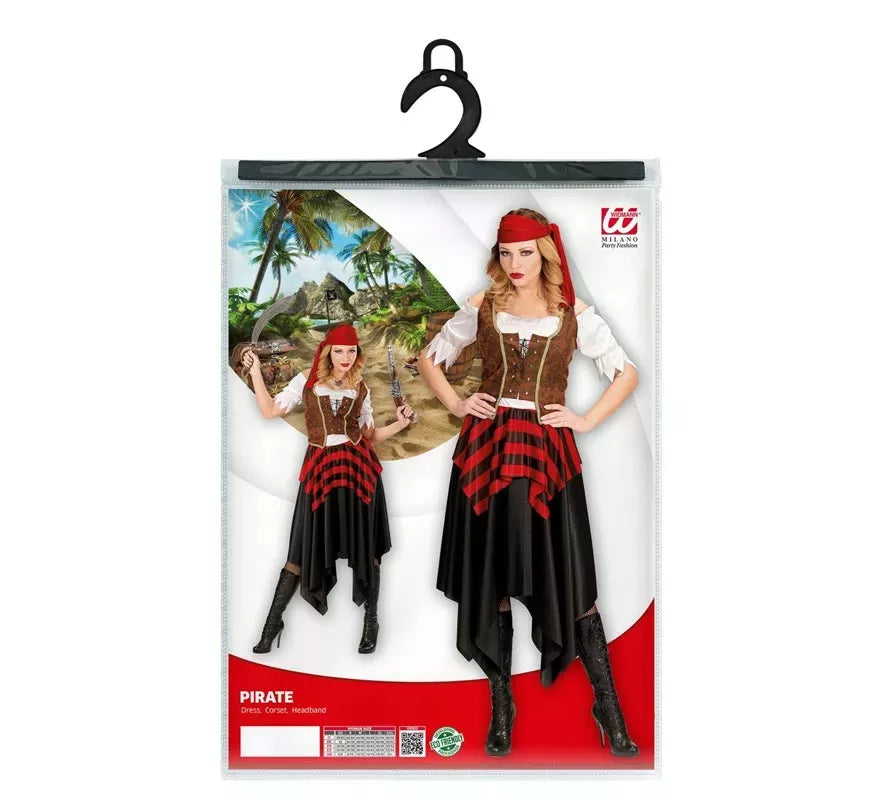Translation missing: en.Disfraz de Pirata Temeraria con cinta para mujer