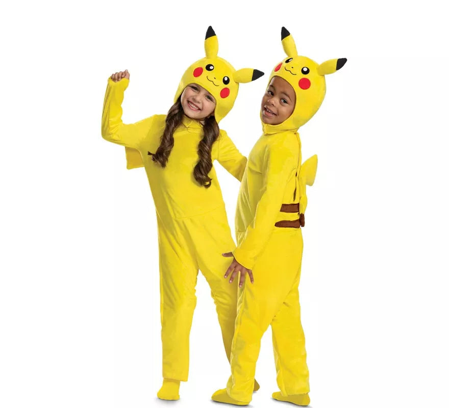 Translation missing: en.Disfraz de Pokemon Pikachu con cola de lujo para bebé y niños