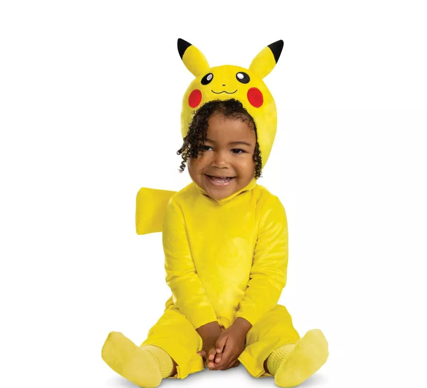 Translation missing: en.Disfraz de Pokemon Pikachu con cola de lujo para bebé y niños