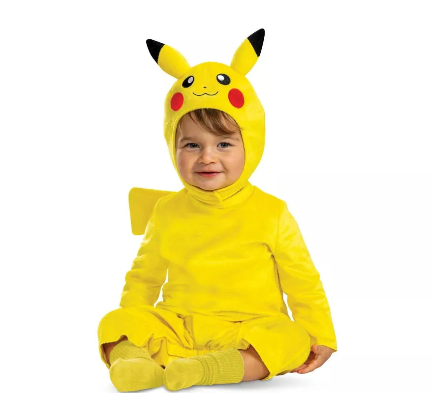 Translation missing: en.Disfraz de Pokemon Pikachu con cola de lujo para bebé y niños