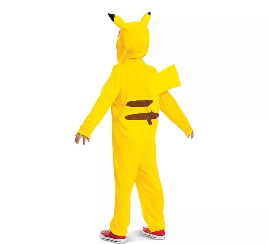 Translation missing: it.Disfraz de Pokemon Pikachu con cola de lujo para niños