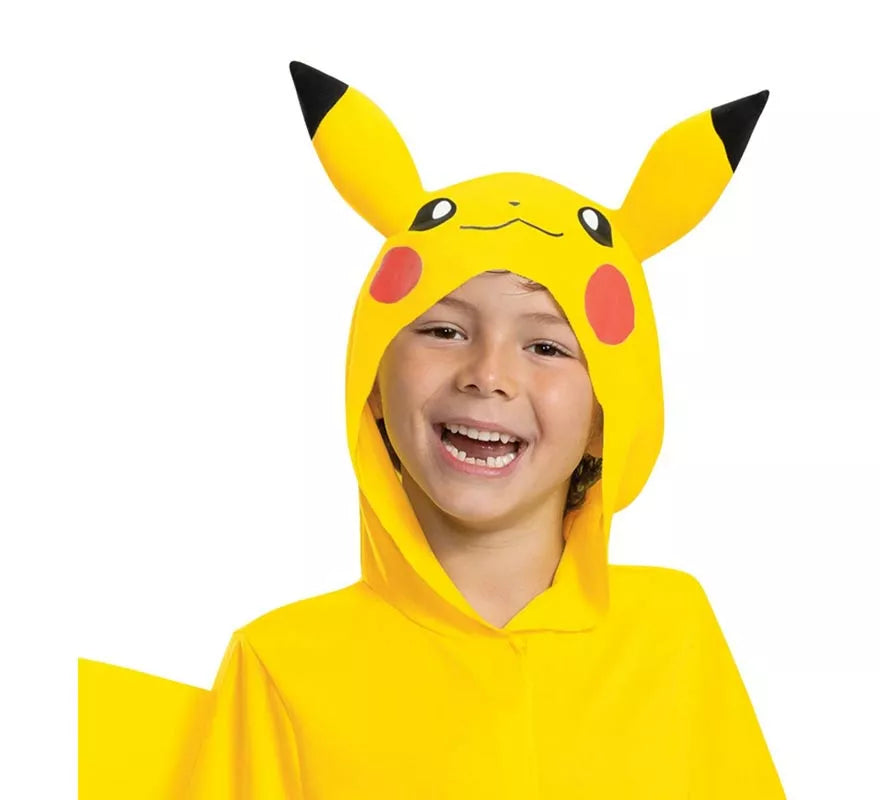 Translation missing: en.Disfraz de Pokemon Pikachu con cola de lujo para niños