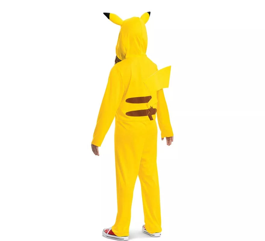 Translation missing: it.Disfraz de Pokemon Pikachu con cola de lujo para niños