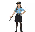 Disfraz de Policía azul en falda para niña