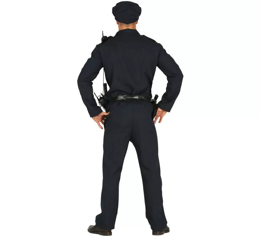 Disfraz de Policía azul para hombre