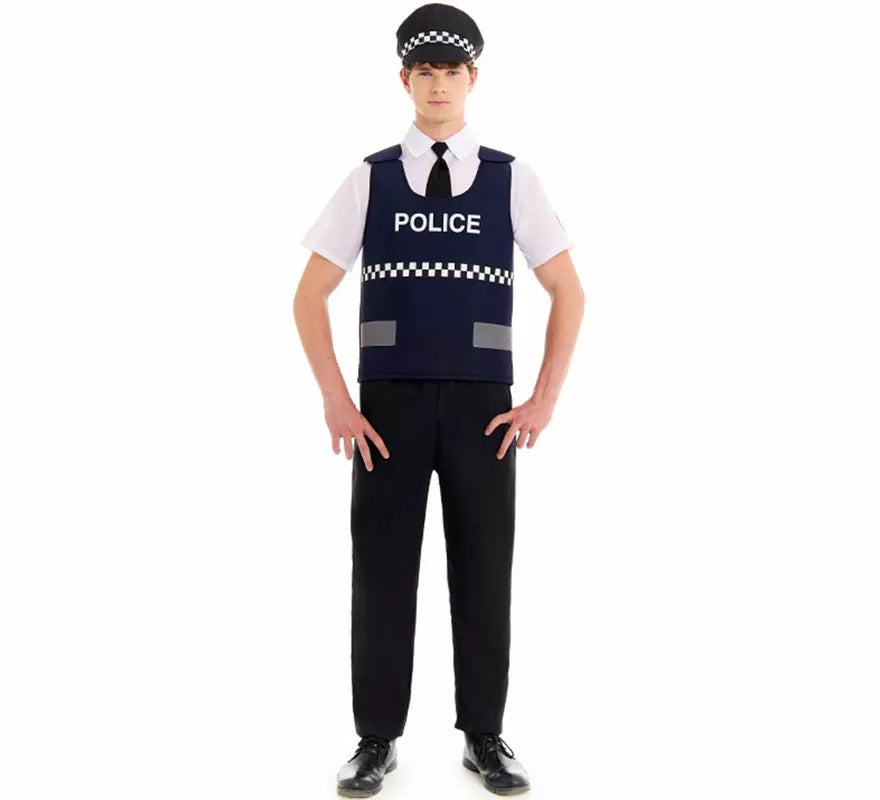 Disfraz de Policía Chaleco para hombre