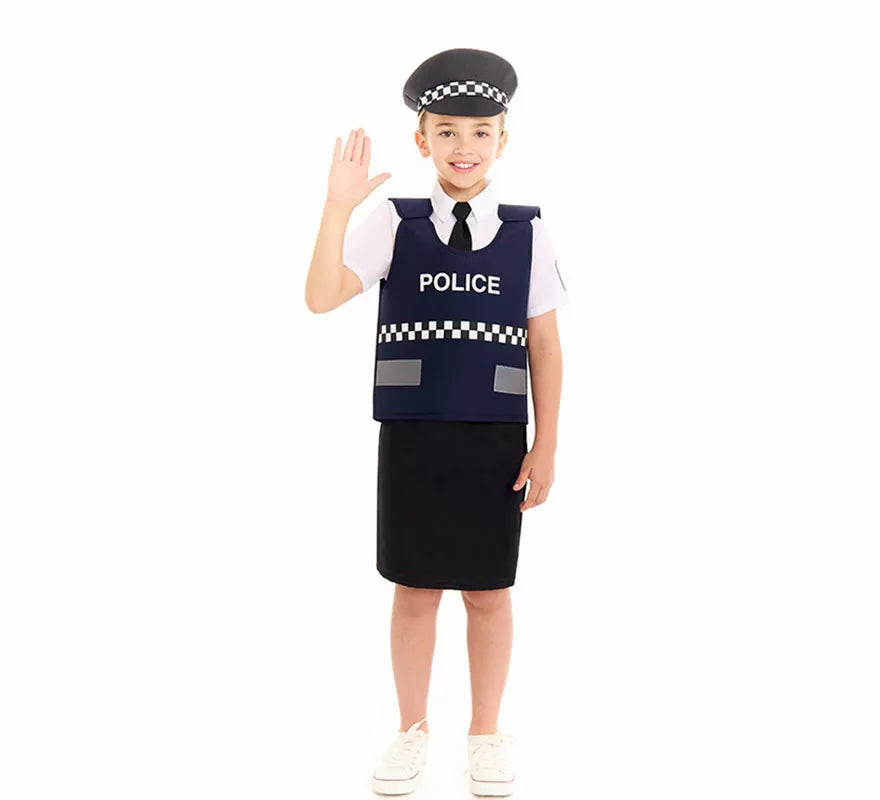 Disfraz de Policía Chaleco para niña