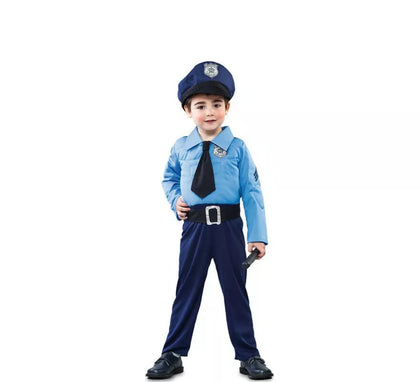 Disfraz de Policía con corbata para niño